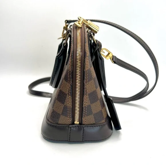 ❌❌SOLD❌❌ LOUIS VUITTON Alma BB Two-Way Satchel in Damier Ebene - Picture 3 of 15